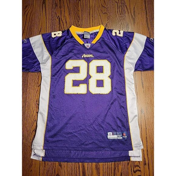 Reebok Adrian Peterson Minnesota Vikings NFL Football Jersey Youth XL 18-20 Boy - Picture 2 of 10